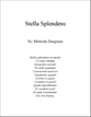 Stella Splendens SATB choral sheet music cover